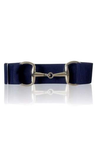 Elastischer Gürtel mit Gebiss Navy