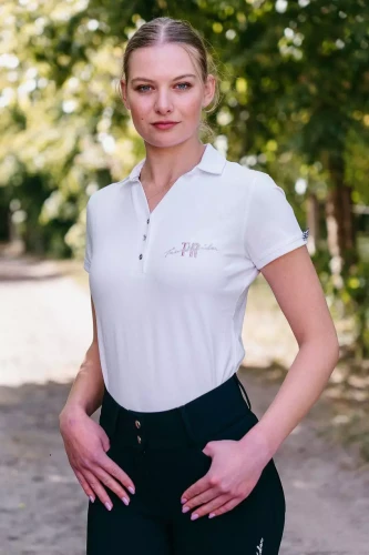 T-shirt Polo Happiness White