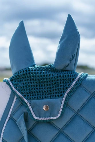 Fliegenhauben True Rider Velvet Meerblau