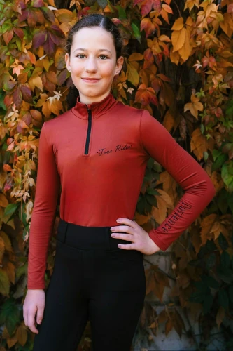 Thermo-Rollkragen Patience Ziegelrot KIDS