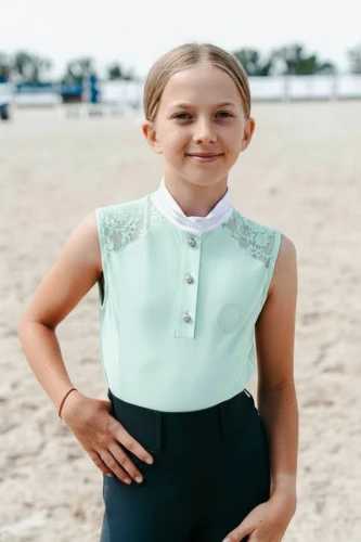 Turniershirt mit Spitze Bella Minze KIDS