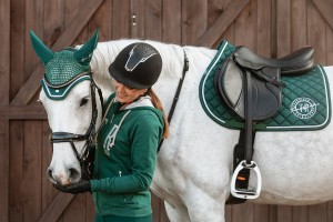 True Rider Nauszniki zielone Born to Ride 