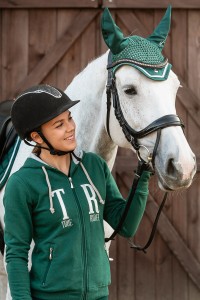 True Rider Nauszniki zielone Born to Ride 