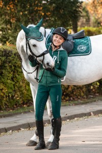 True Rider Nauszniki zielone Born to Ride 