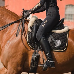 legginsy dziecięce black & gold summer full grip