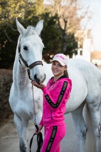 bluza z lampasami różowa born to ride 