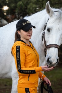 true rider bluza z lampasami born to ride musztardowa