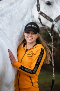 true rider bluza z lampasami born to ride musztardowa