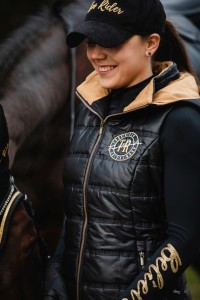 Kamizelka Born to Ride Black & Gold