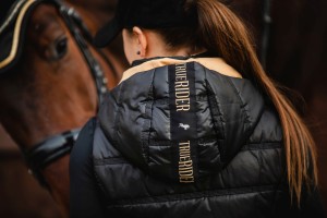 Kamizelka z kapturem Born to Ride Black & Gold 