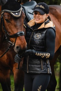 Kamizelka Born to Ride Black & Gold