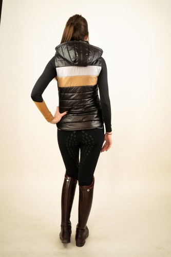 True Rider Team Tri Black & Gold Vest Kids